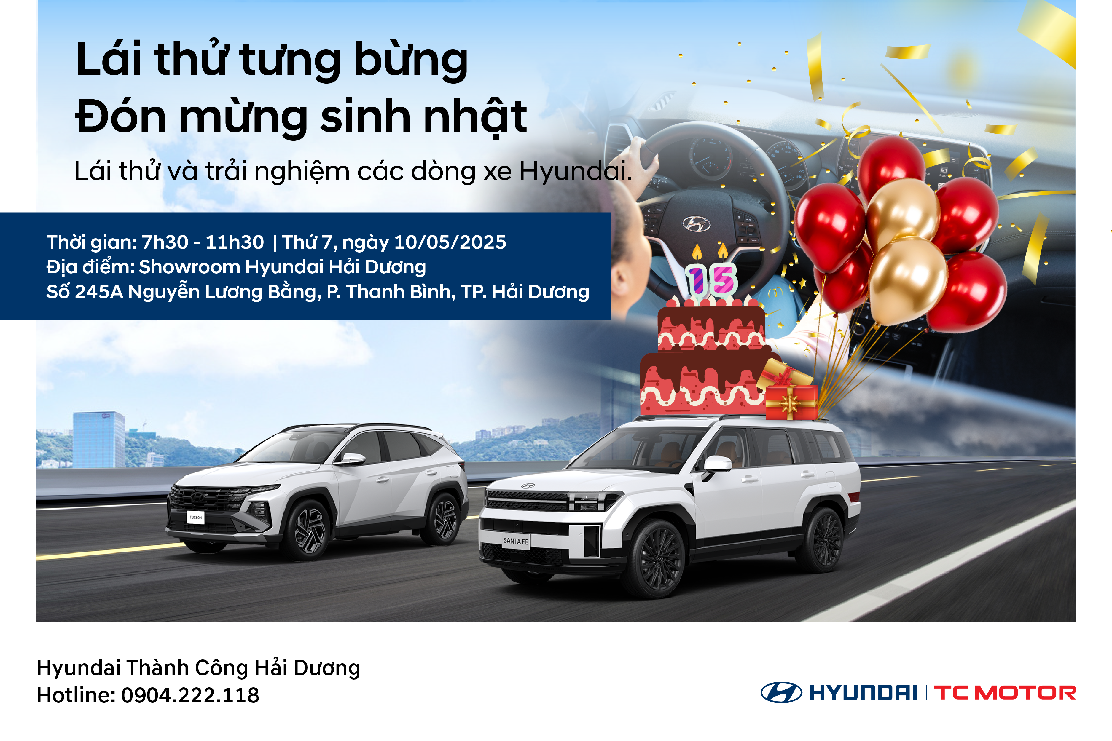 LÁI THỬ TƯNG BỪNG – ĐÓN MỪNG SINH NHẬT