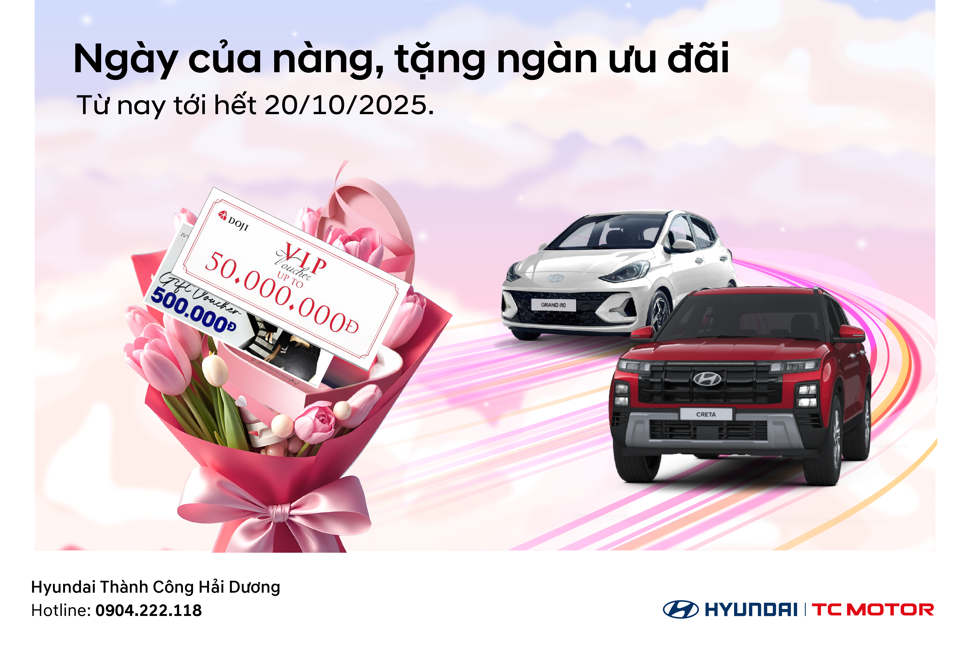 NGÀY CỦA NÀNG, TẶNG NGÀN ƯU ĐÃI