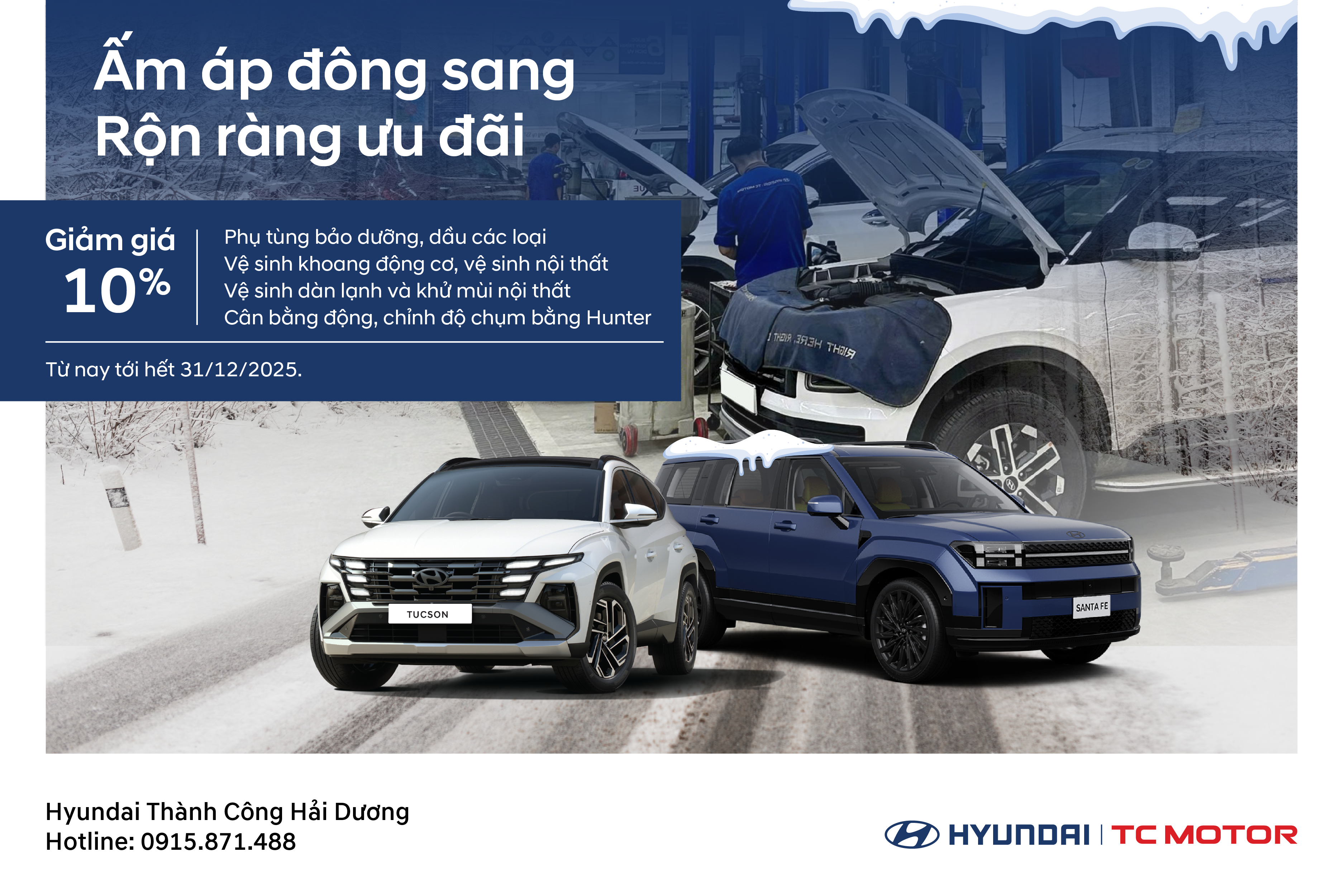 KHUYẾN MẠI DỊCH VỤ: ẤM ÁP ĐÔNG SANG – RỘN RÀNG ƯU ĐÃI