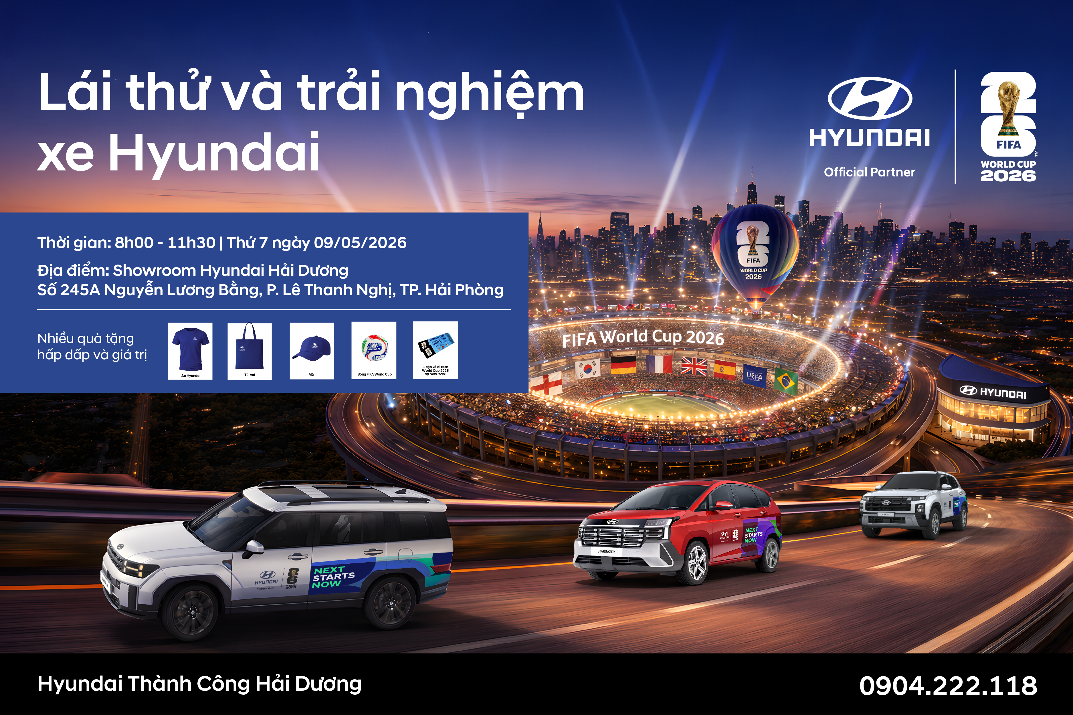 [CẦM LÁI HYUNDAI – CHÁY CÙNG WORLD CUP] Lái thử và trải nghiệm các dòng xe Hyundai