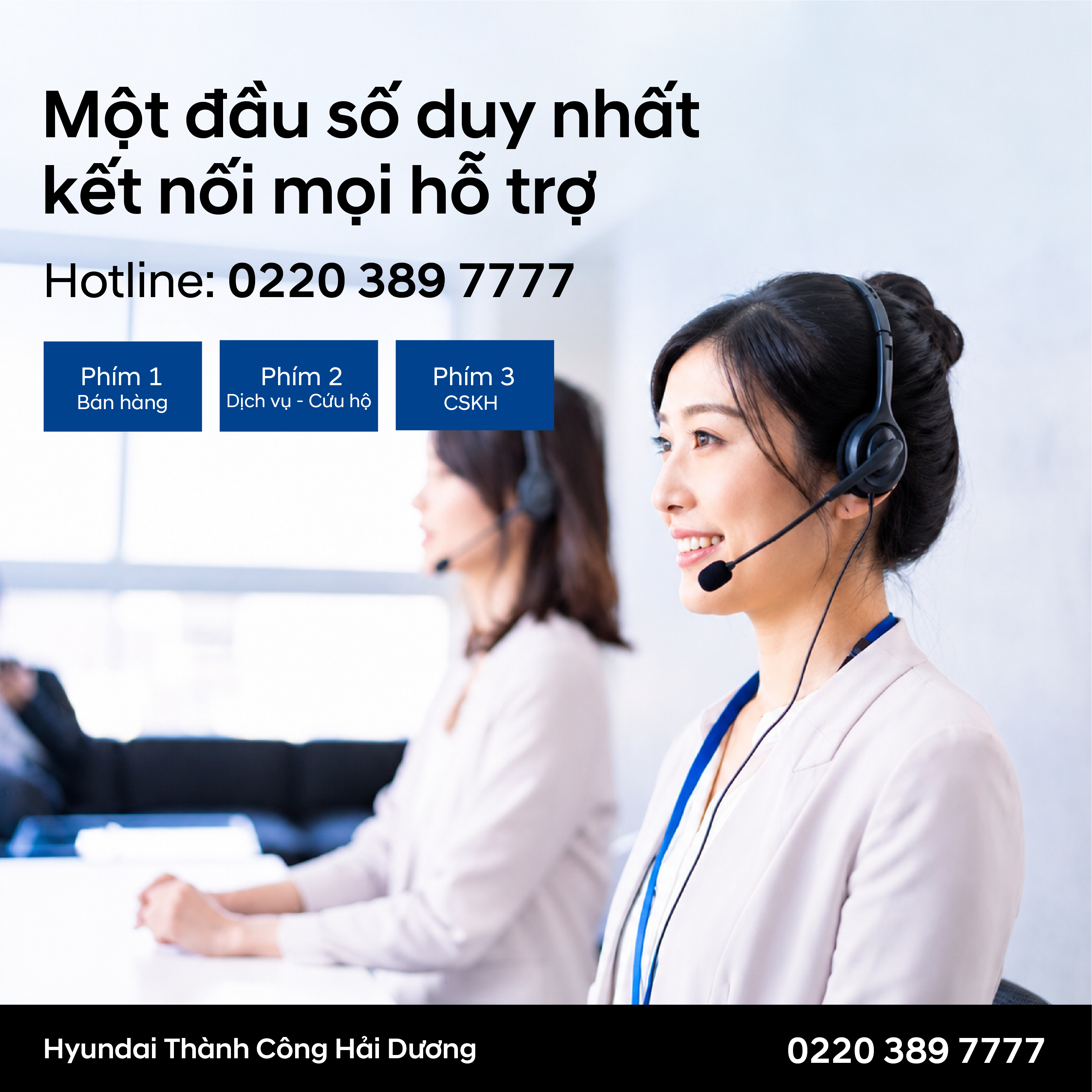 MỘT ĐẦU SỐ DUY NHẤT – KẾT NỐI MỌI HỖ TRỢ